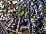 Mulhouse : parc public Jaquet - vue aérienne