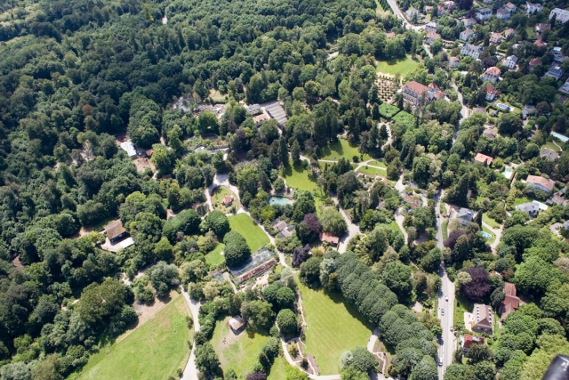 Mulhouse : jardin zoologique et botanique - vue aérienne