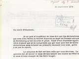 Lettre de Pierre Pflimlin à Simone Veil (1979)