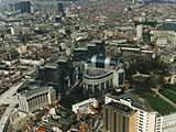 Bruxelles : quartier européen - vue aérienne