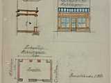 Plan du magasin en 1885