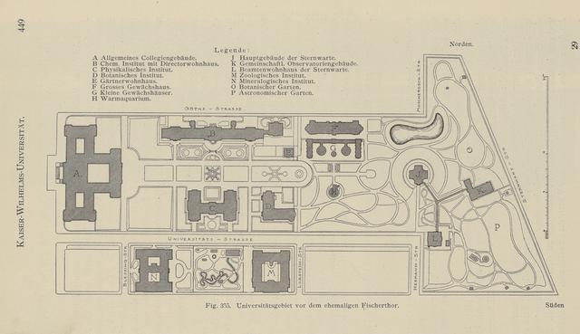 Complexe de l'Université : plan