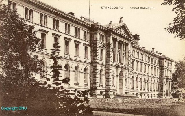 Institut de chimie : photographie ancienne