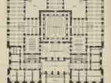 Bibliothèque : rez-de-chaussée - plan