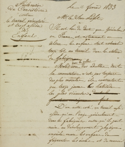 Lettre du 12 février 1833 (p. 1)