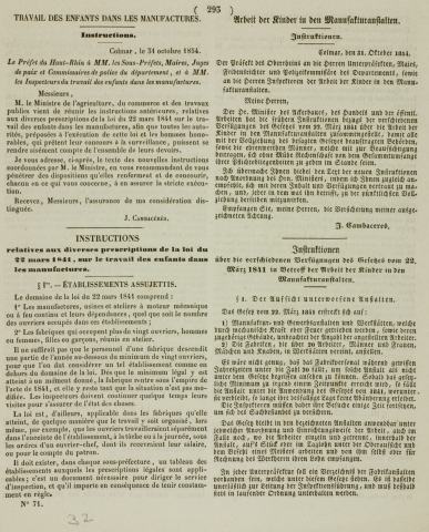 Nouvelles instructions pour l’application effective de la loi de 1841