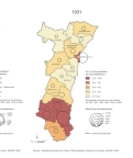 La population étrangère en Alsace en 1921, 1931 et 1936