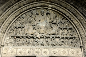 Christ en majesté : le porche de l'abbaye de Moissac