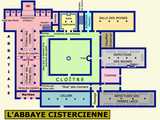 Plan type d'une abbaye cistercienne - Plan Marie-Georges Brun