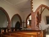 Église Sainte-Hune de Hunawihr : Arcs brisés formant les grandes arcades - Photo Marie-Georges Brun