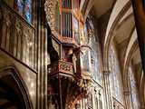 Cathédrale Notre-Dame de Strasbourg : fenêtres hautes de la grande nef - Photo Marie-Georges Brun