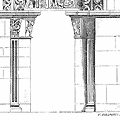 Pilastres cannelés, église abbatiale de Vézelay - Eugène Viollet-le-Duc - Dictionnaire raisonné de l'architecture française du XIe au XVIe s.