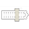 Transept (partie grisée) - Graphisme Lusitana