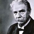 Albert Schweitzer, le <em>Sorcier de Lambaréné</em> : un humaniste trop souvent mal compris. - G. Brun, d'après un portrait photographique des années 1950.