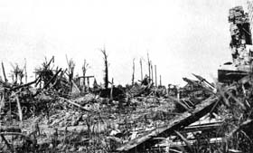 Ce qui reste du village belge de Lizerne après la bataille d’avril 1915… 