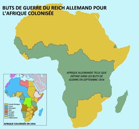 En Afrique, les buts allemands sont clairs: à l'Afrique anglaise 