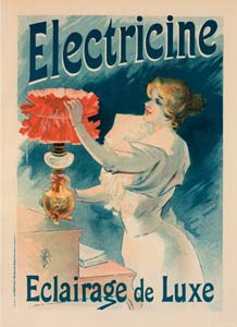 Lucien Lefèvre (né en 1850?): l'électricité. Affiche, parue en 1897 dans 