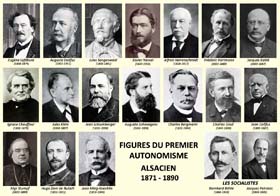 Grande figures alsaciennes du premier autonomisme alsacien, 1871-1890.