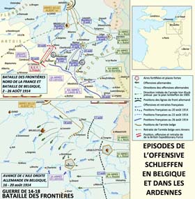 Épisodes belges de l’offensive Schlieffen.