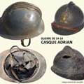 Le célèbre casque « Adrian » de l’armée française. -  Montage G. Brun. 