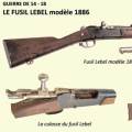 Le fusil français Lebel.  - Montage G. Brun. 