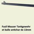 Fusil Mauser Tankgewehr. - Montage G. Brun. 