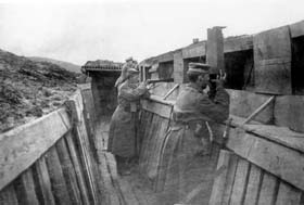  Une tranchée allemande en première ligne vers 1915 située près du cimetière de 