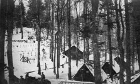 Poste de secours français près du Hartmannswillerkopf.