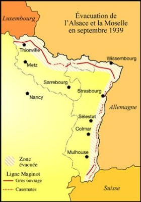 Évacuation de l'Alsace-Moselle en septembre 1939