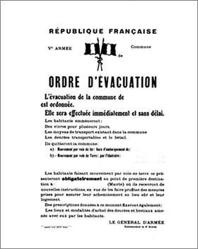 Ordre d'évacuation