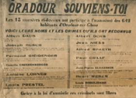 Oradour, souviens-toi
