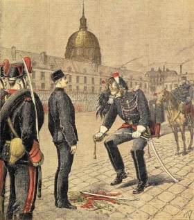 La dégradation de Dreyfus à la une du Petit Journal