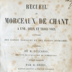 Recueil de chant de Delcasso