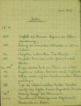 Doc. 4a. Cahier d’une élève de la Lehrerinnenbildungsanstalt 