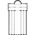 Plan de la basilique St Paul hors les murs, Rome - Georg Dehio et Gustav von Bezold : Kirchliche Baukunst des Abendlandes