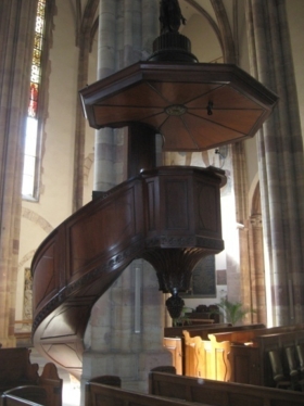 Chaire de l'église St-Thomas de Strasbourg