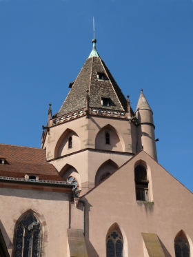 Strasbourg : église Saint-Thomas (vue depuis la cour du Stift)