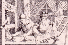 Gutenberg dans son atelier