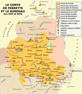 Le comté de Ferrette et le Sundgau aux XIIIe et XIVe s.