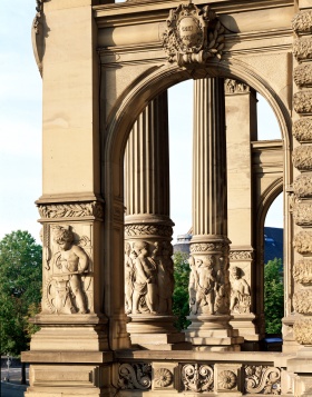 Détail du palais du Rhin à Strasbourg