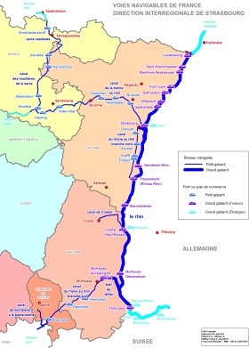 Voies navigables à petit et grand gabarit