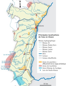 Localisations de l’eau en Alsace