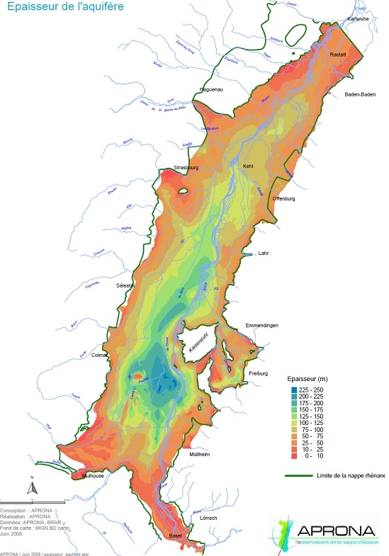 Épaisseur de l'aquifère