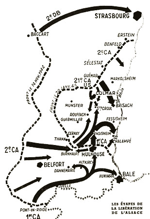 Étapes de la libération de l'Alsace 