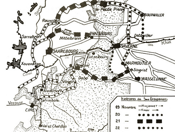 Opérations militaires lors de la libération de l'Alsace-Moselle 