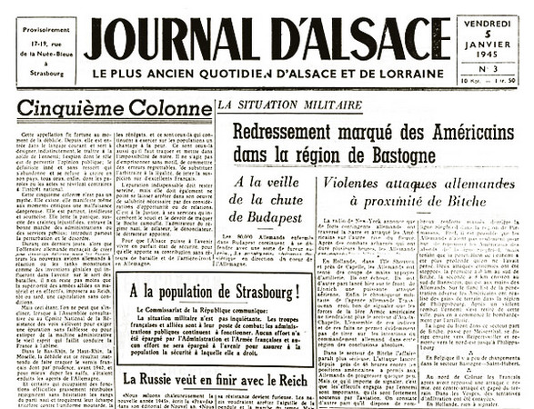 Contre-attaque allemande de janvier 44 vue par la presse 