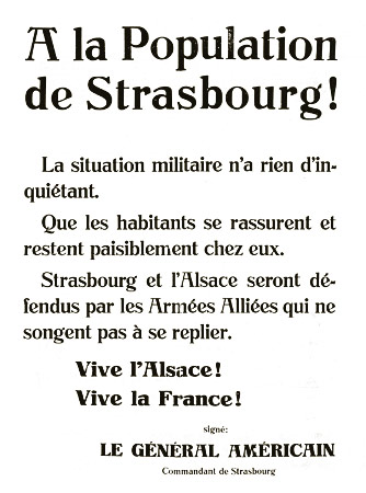 Appel au calme lancé à la population à l'occasion de la contre-attaque allemande de janvier 1944 