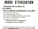 Ordre d'évacuation (sept. 1939)