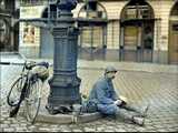 Déjeuner d'un soldat français (Place Royale, Reims) 