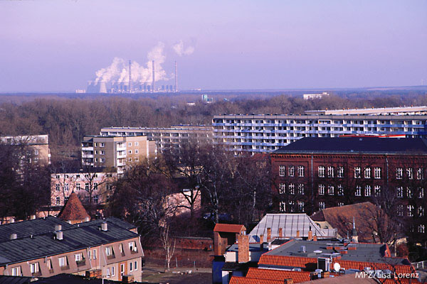 Blick von der Nikolaikirche auf Cottbus - 2/98 